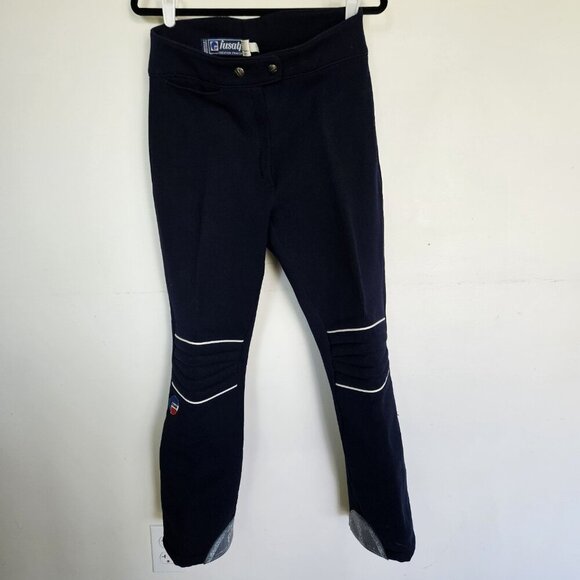 Fusalp Women’s Ski Pants Size 10 (FR 42) Navy Blue Stretch Retro Snow Winter - Picture 2 of 14